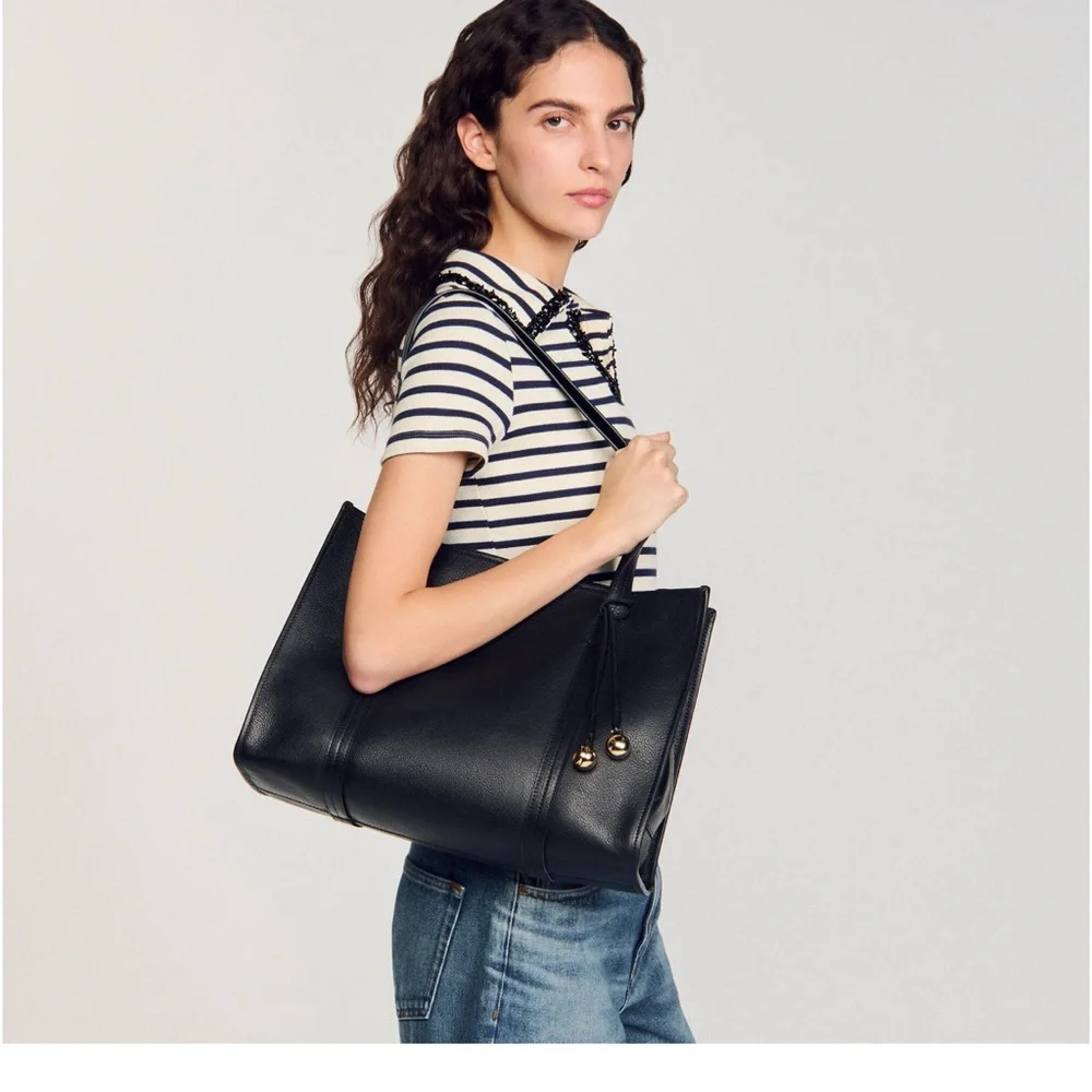 Sandro Soft Leather Tote Bag - Picture 6 of 7